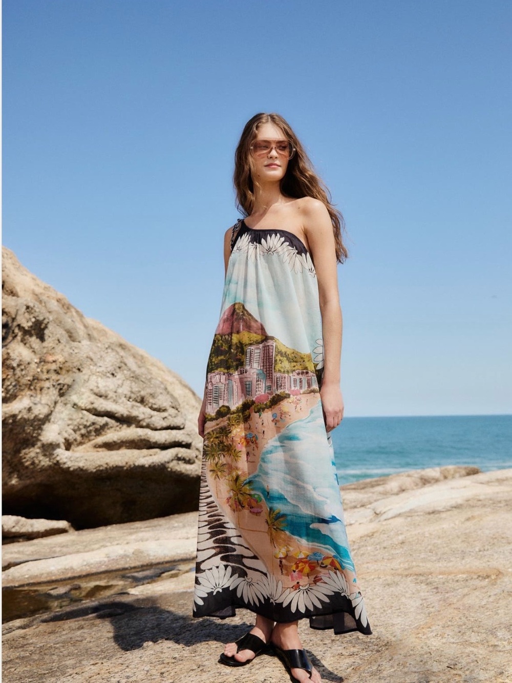 FARM Rio
Copacabana Beach
One Shoulder Maxi
Dress Size - XS